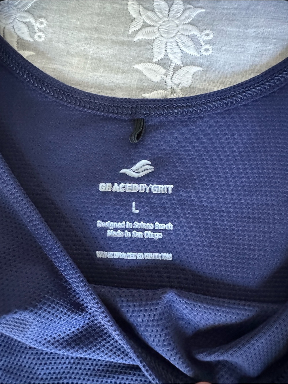 Women’s Navy Performance Tank Top - Picture 4 of 6
